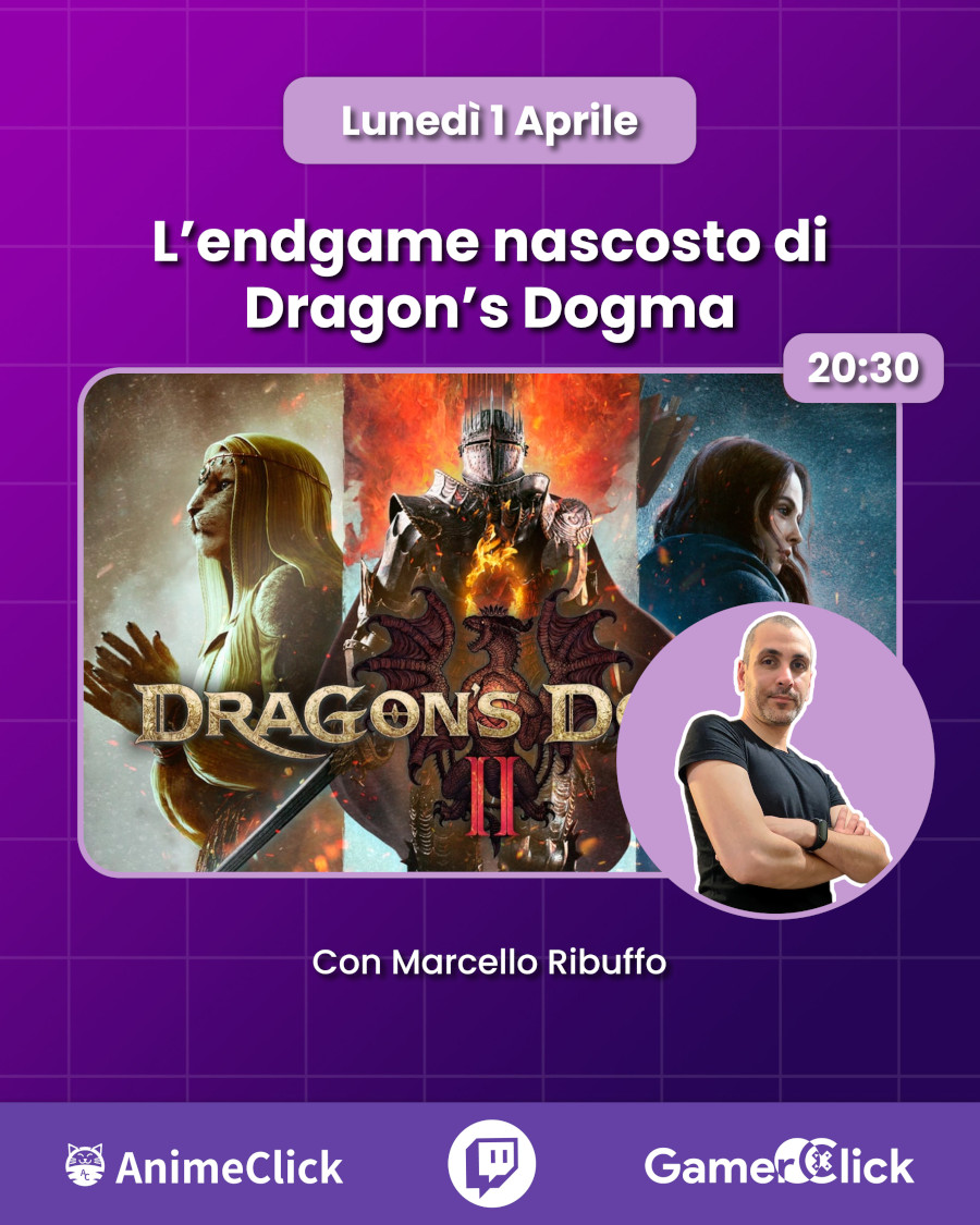 AnimeClick e GamerClick su Twitch: programma dall'1 al 7 aprile AnimeClick e GamerClick su Twitch: programma dall'1 al 7 aprile